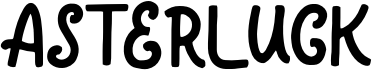 preview image of the Asterluck font