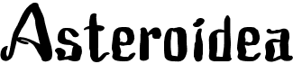 preview image of the Asteroidea font