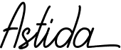 preview image of the Astida font