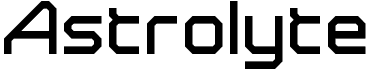 preview image of the Astrolyte font