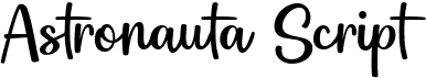 preview image of the Astronauta Script font