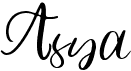 preview image of the Asya font