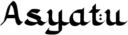 preview image of the Asyatu font