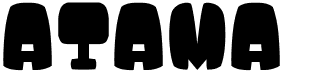 preview image of the Atama G font