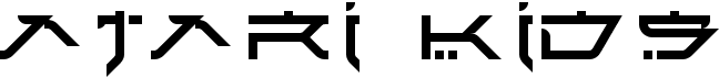 preview image of the Atari Kids font