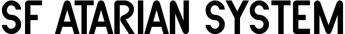 preview image of the SF Atarian System font
