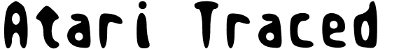 preview image of the Atari Traced font