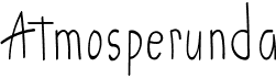 preview image of the Atmosperunda font
