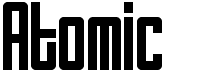 preview image of the Atomic font