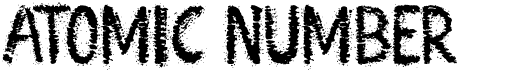 preview image of the Atomic Number  font