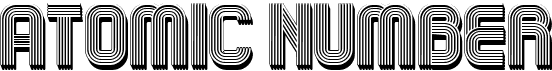 preview image of the Atomic Number font