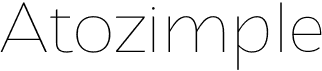 preview image of the Atozimple font