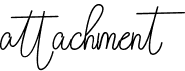preview image of the Attachment font
