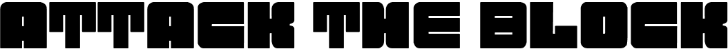 preview image of the Attack the Block font