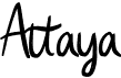 preview image of the Attaya font