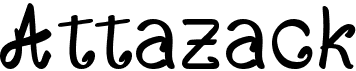 preview image of the Attazack font