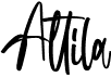 preview image of the Attila font