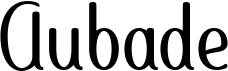 preview image of the Aubade font