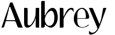 preview image of the Aubrey font