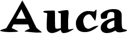 preview image of the Auca font