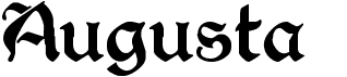 preview image of the Augusta font