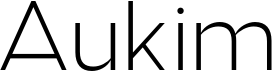 preview image of the Aukim font