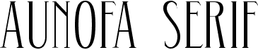 preview image of the Aunofa Serif font