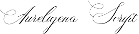 preview image of the Aureligena Script font