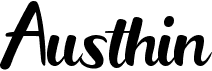 preview image of the Austhin font