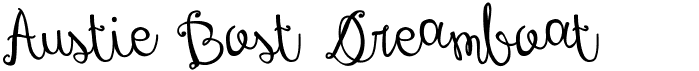 preview image of the Austie Bost Dreamboat font