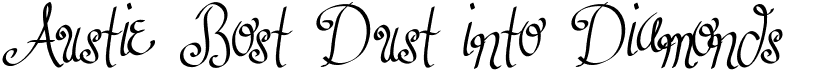 preview image of the Austie Bost Dust into Diamonds font
