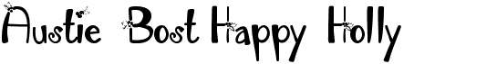 preview image of the Austie Bost Happy Holly font
