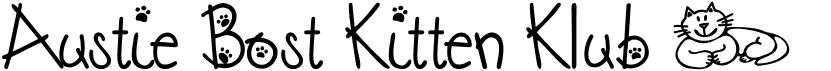 preview image of the Austie Bost Kitten Klub font