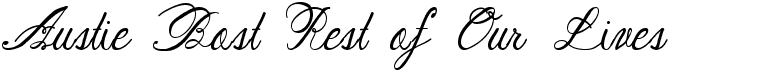 preview image of the Austie Bost Rest of Our Lives font