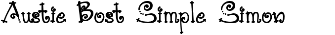 preview image of the Austie Bost Simple Simon font
