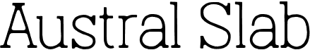 preview image of the Austral Slab font