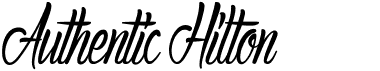 preview image of the Authentic Hilton font