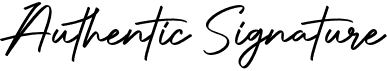 preview image of the Authentic Signature font
