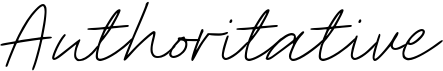 preview image of the Authoritative font