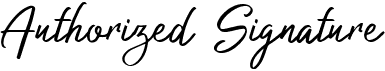 preview image of the Authorized Signature font