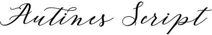 preview image of the Autines Script font