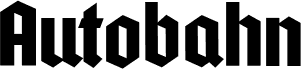 preview image of the Autobahn font
