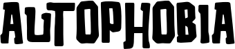 preview image of the Autophobia font
