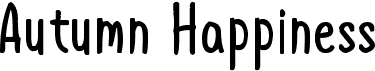 preview image of the Autumn Happiness font
