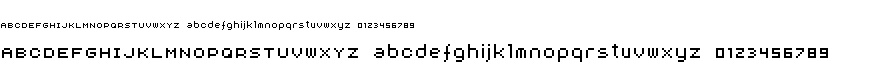 preview image of the Aux DotBitC font