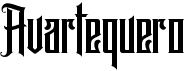 preview image of the Avartequero font
