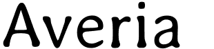 preview image of the Averia font