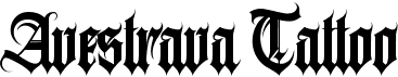 preview image of the Avestrava Tattoo font