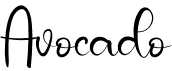 preview image of the Avocado font