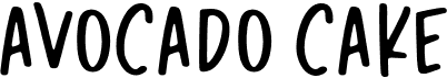 preview image of the Avocado Cake font